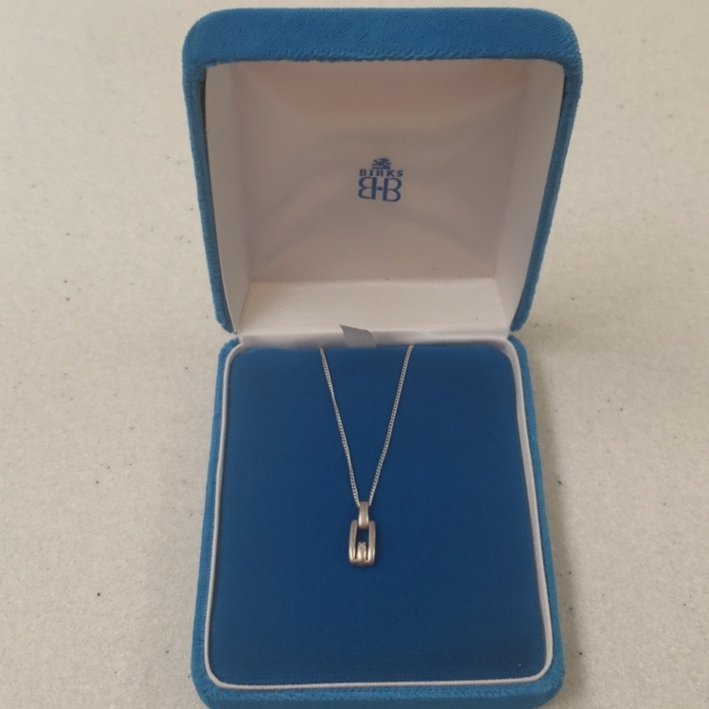 Birks Silver Pendant Necklace
